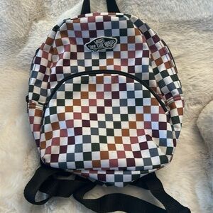 VANS mini nylon checkered backpack